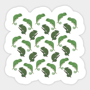 Chameleons Lizards Art Sticker